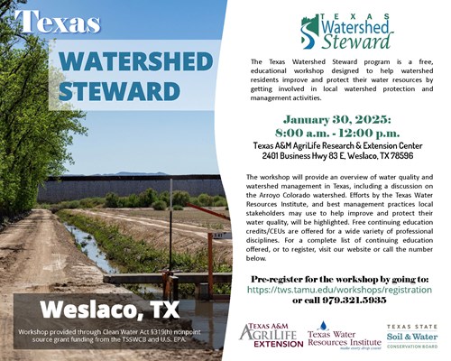 Texas Watershed Steward flyer