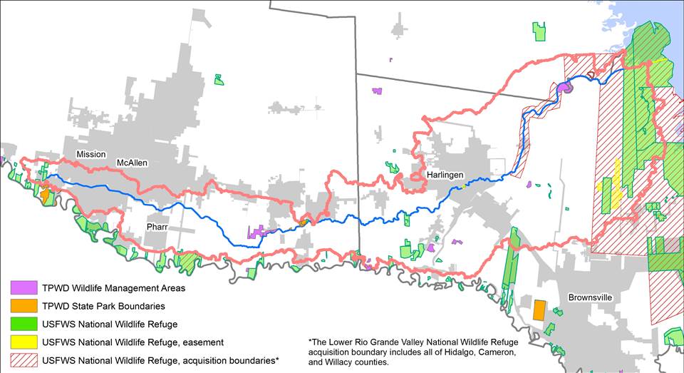Figure 3.3. State and federal wildlife refuges, management areas and parks