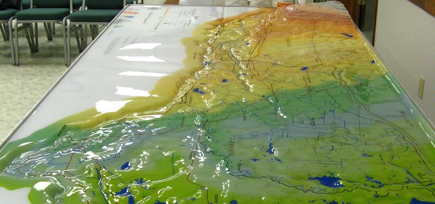 Arroyo Colorado Relief Map