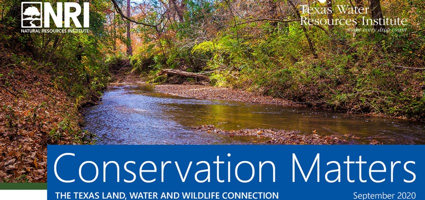 Conservation Matters banner, September 2020 by NRI