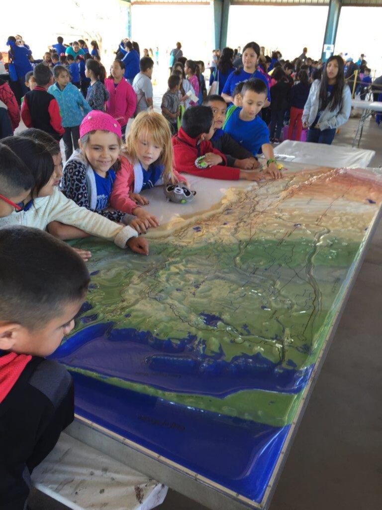 Arroyo Colorado watershed model on display at the Coastal Expo, 2016