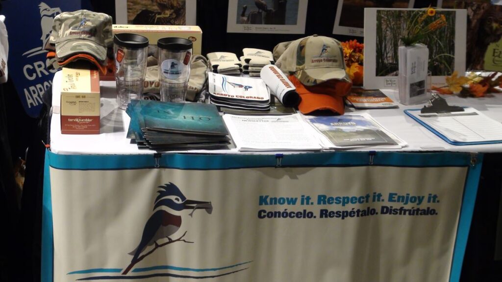 An exhibit at one of the many outreach events that the Partnership participates in.