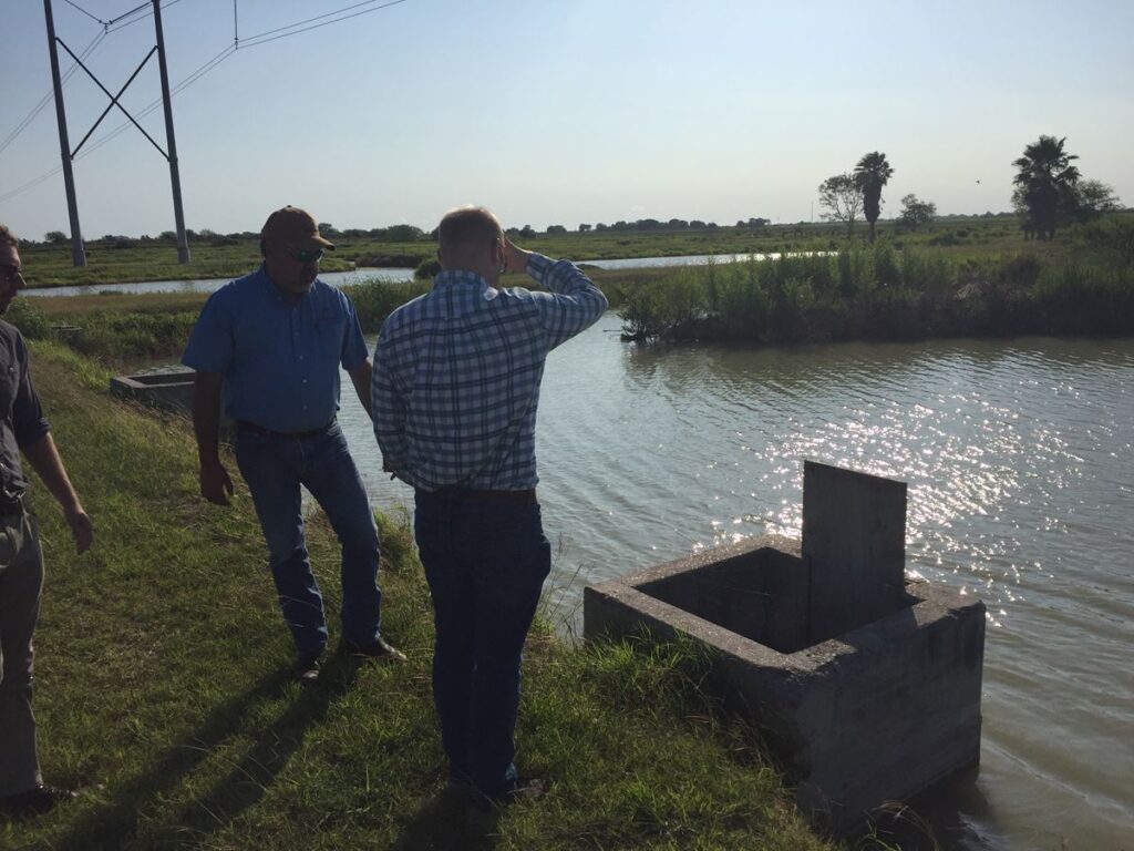 Jaime Flores, watershed coordinator, explains some activieis as part of the San Benito Phase III project.